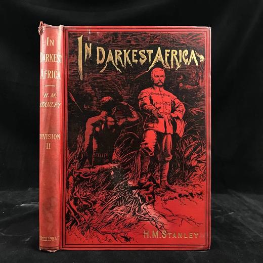 约19世纪后期 亨利·莫顿·斯坦利《最黑暗的非洲》（卷2） 数十幅插图 漆布精装16开 商品图0