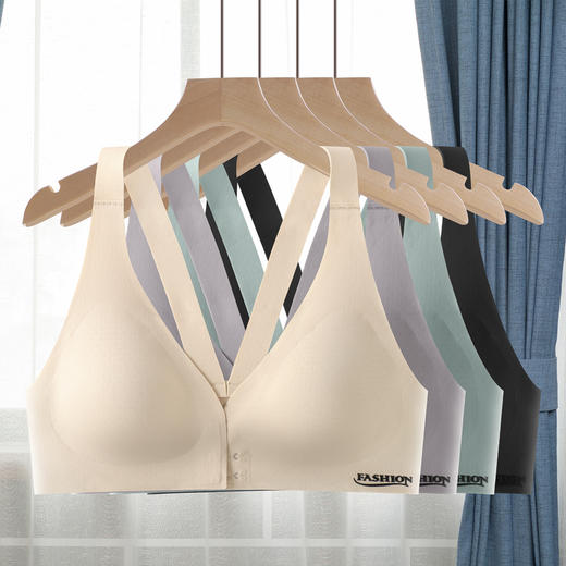 买一送一【塑造胸型】樱姿霞裸感前扣无痕内衣 显大无钢圈不空杯 文胸外扩胸型 小胸聚拢专用 回弹优雅舒适 商品图1