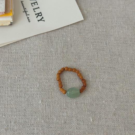 手作橄榄串珠戒指 商品图2