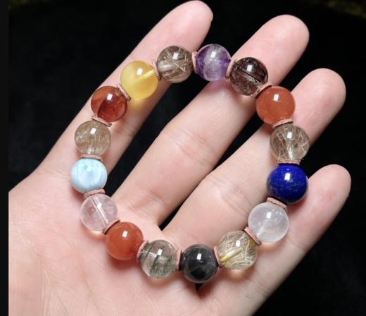 玉美人菲菲*水晶单圈-多宝圆珠约11mm 商品图0