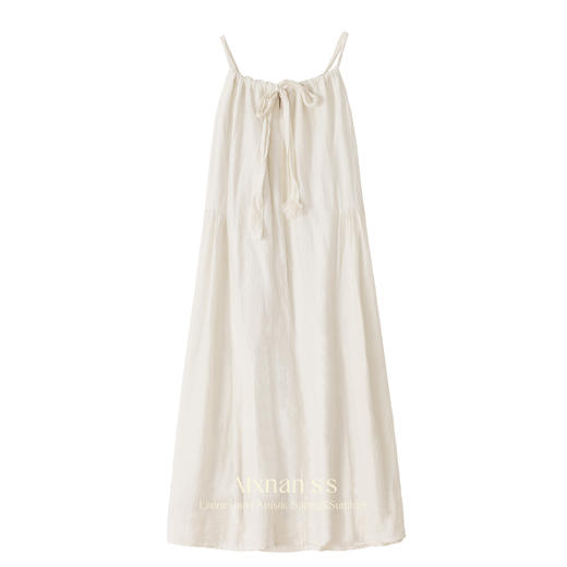 鹿向南「月间山茶」气质复古连衣裙夏季新款初恋温柔吊带裙DYL661199 商品图1