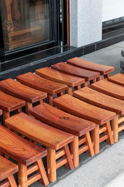 红桥红  精品 缅甸花梨（大果紫檀） 【45 弧面 小长板凳】 商品图2