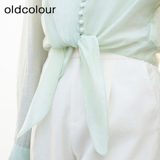 oldcolour欧珂夏季宽松气质小衫时尚雪纺衫女P25013513 商品图4