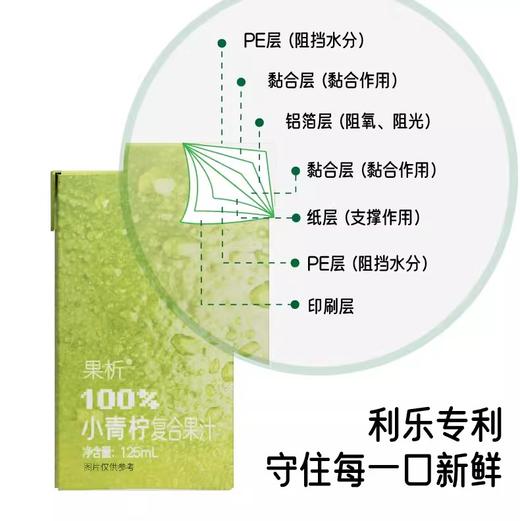 柠檬共和国果析水果汁苹果/小青柠/橙汁 配料干净无负担 商品图3