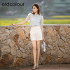 oldcolour欧珂夏季短袖衬衫女法式气质高级感雪纺上衣女P25011526 商品缩略图1