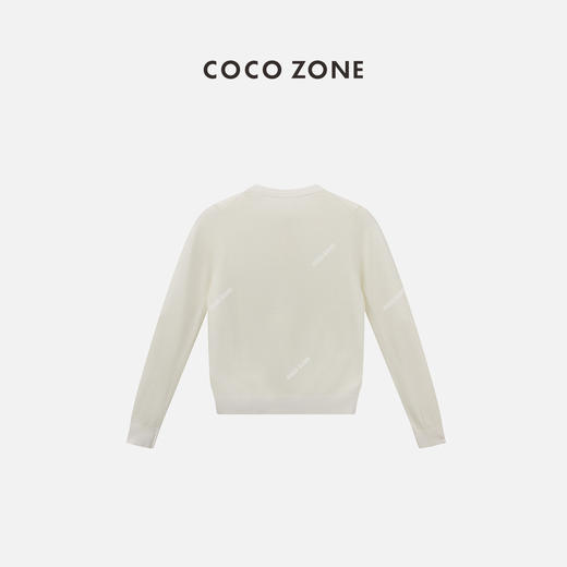 COCO ZONE春秋新中式盘扣针织开衫长袖纯色上衣CC1A0451 商品图1