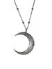 momoko｜35x31mm Large Crescent Moon Necklace with Ball Chain [项链 3色可选] 商品缩略图3