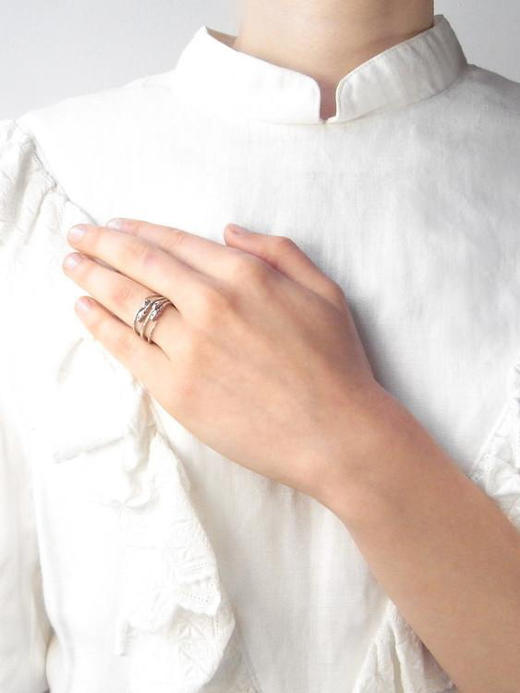 momoko｜Silver Tiny Snake Ring [戒指] 商品图2