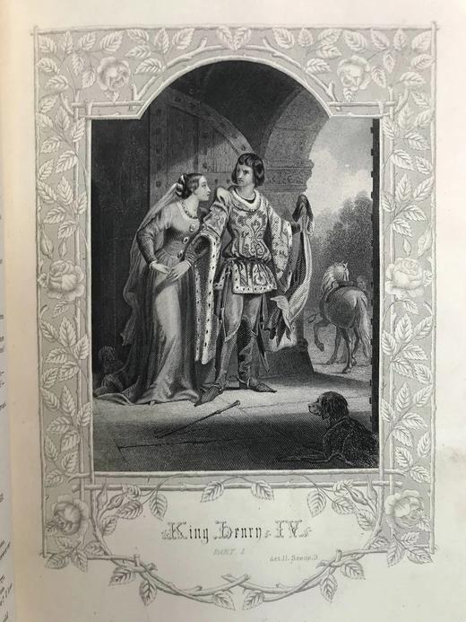 他把理查三世画成猪！约19世纪后期 莎士比亚作品集（历史剧与诗集） 肯尼·梅多斯数百幅版画插图 真皮精装16开 商品图11