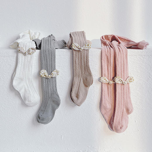 【韩系蝴蝶结防蚊连裤袜】儿童打底裤夏季薄款女童网眼袜子连裤袜婴儿宝宝袜裤新生儿打底袜 商品图0