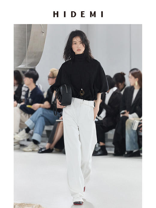 HIDEMI 进口荔枝牛皮togo皮波士顿多功能斜跨手提包 中号 商品图13