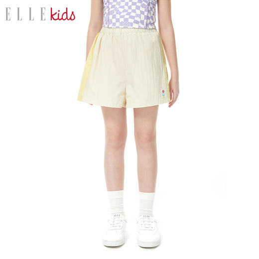 ELLEKIDS 童装 连帽拼色长袖物理防晒运动外套轻薄舒适垂感运动套装 商品图2