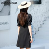 oldcolour欧珂夏季赫本风高级感小黑裙雪纺连衣裙女P27102027 商品缩略图1