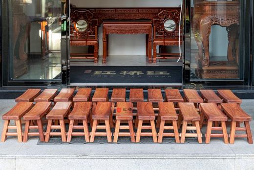红桥红  精品 缅甸花梨（大果紫檀） 【45 弧面 小长板凳】 商品图0