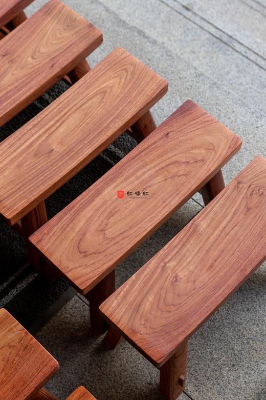 红桥红  精品 缅甸花梨（大果紫檀） 【45 弧面 小长板凳】 商品图4