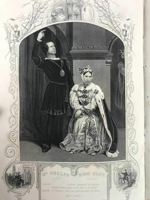 约19世纪后期 莎士比亚作品集（悲剧） 肯尼·梅多斯数百幅版画插图 真皮精装16开 商品图8