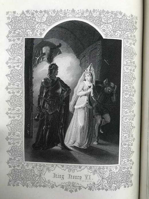 他把理查三世画成猪！约19世纪后期 莎士比亚作品集（历史剧与诗集） 肯尼·梅多斯数百幅版画插图 真皮精装16开 商品图5