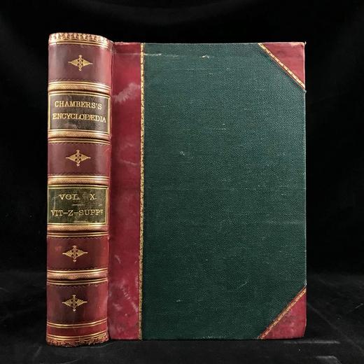 1880年 钱伯斯百科全书（卷10） 数百幅版画插图 真皮精装16开 商品图0