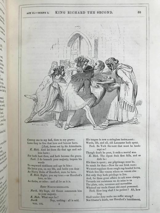 他把理查三世画成猪！约19世纪后期 莎士比亚作品集（历史剧与诗集） 肯尼·梅多斯数百幅版画插图 真皮精装16开 商品图13