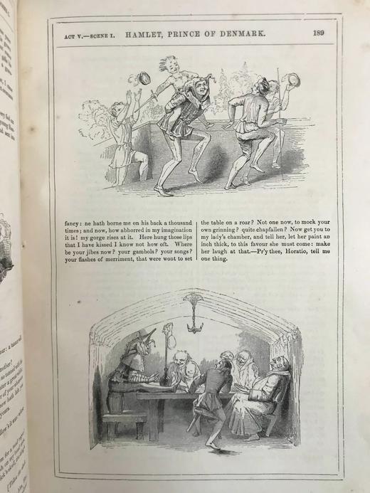 约19世纪后期 莎士比亚作品集（悲剧） 肯尼·梅多斯数百幅版画插图 真皮精装16开 商品图13