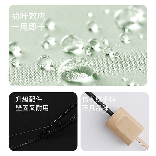 「UPF50+黑胶古风伞！晴雨两用」创意伞具防晒遮阳伞 黑胶隔热手动三折反向雨伞umbrella晴雨伞居家日用 商品图3