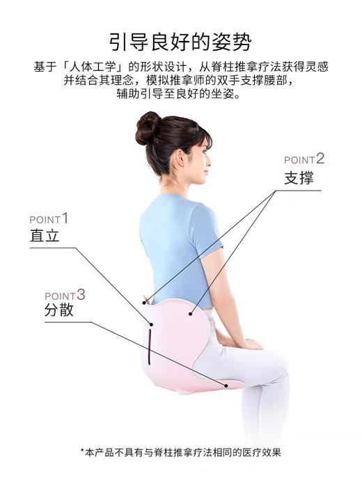 MTG花瓣坐垫轻柔款调整坐姿 支撑腰部 办公室靠垫 久坐坐垫 商品图2