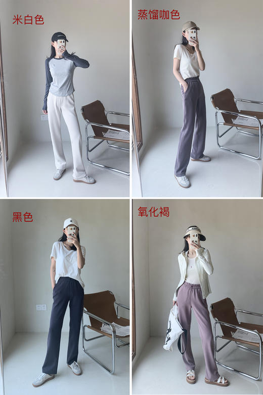 现货 THS  4.6-无 lulu家 女士高腰立体剪裁速干直筒裤常规版 4色 BJ3140 商品图0