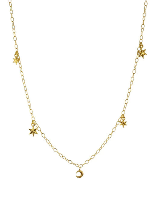 momoko｜40cm Starry Sky Choker [项链 金 / 银 ] 商品图0