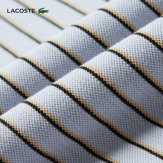 Lacoste法国鳄鱼男士短袖新款时尚条纹简约短袖POLO衫PH1221-10 商品图4