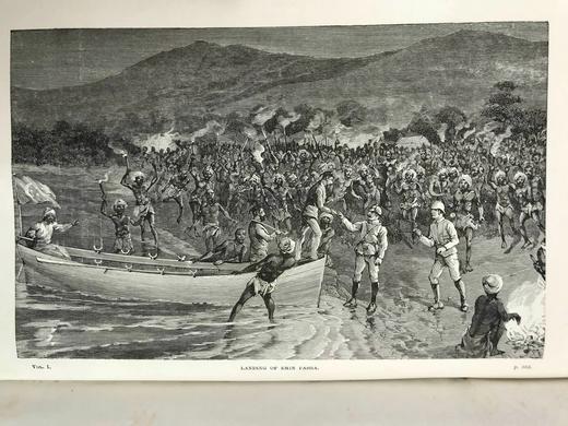 约19世纪后期 亨利·莫顿·斯坦利《最黑暗的非洲》（卷2） 数十幅插图 漆布精装16开 商品图4