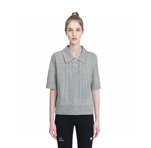 San*dro法式绵羊毛混纺针织polo 商品图5