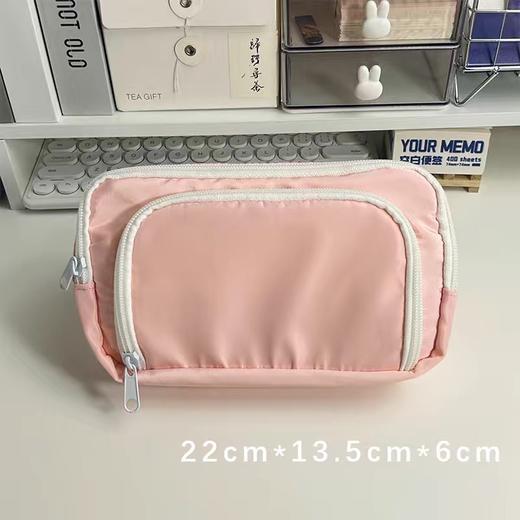 【超实用！】新款学生笔袋ins大容量简约前开窗文具盒少女化妆包 商品图6