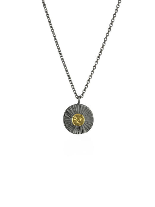 momoko｜12mm Sun Disc Necklace [项链 3色可选] 商品图2
