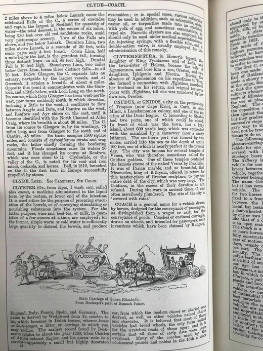 1880年 钱伯斯百科全书（卷3） 数百幅版画插图 真皮精装16开 商品图9