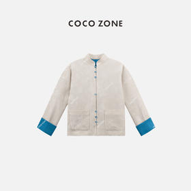 COCO ZONE新中式轻国风气质上衣立领长袖提花外套CC1A0457
