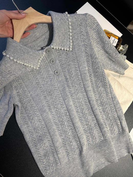 San*dro法式绵羊毛混纺针织polo 商品图9