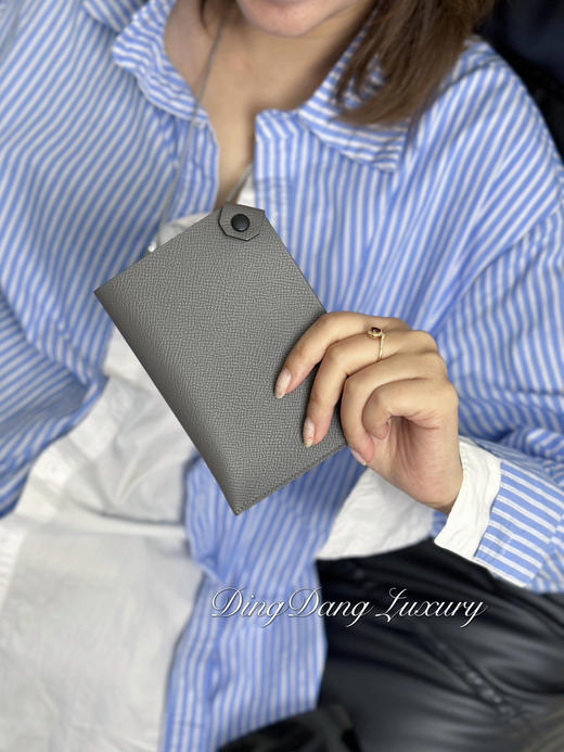 爱马仕 积云灰 epsom皮 护照夹 商品图0