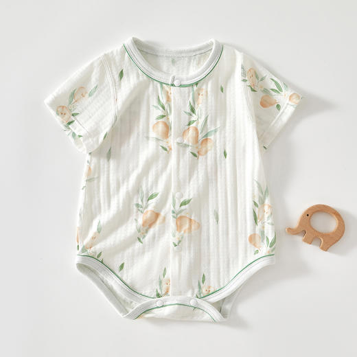 【360°肌肤自由呼吸】婴儿包屁衣短袖抗菌新生儿衣服透气男女宝宝三角哈衣薄款连体衣 商品图8