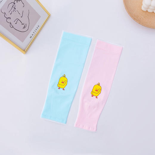 【可爱萌趣！UPF50+儿童防晒冰袖】冰凉透气夏季卡通袖套印花冰丝防紫外线户外防蚊臂袖，搭短袖比防晒衣防晒帽防晒霜更舒适 商品图3