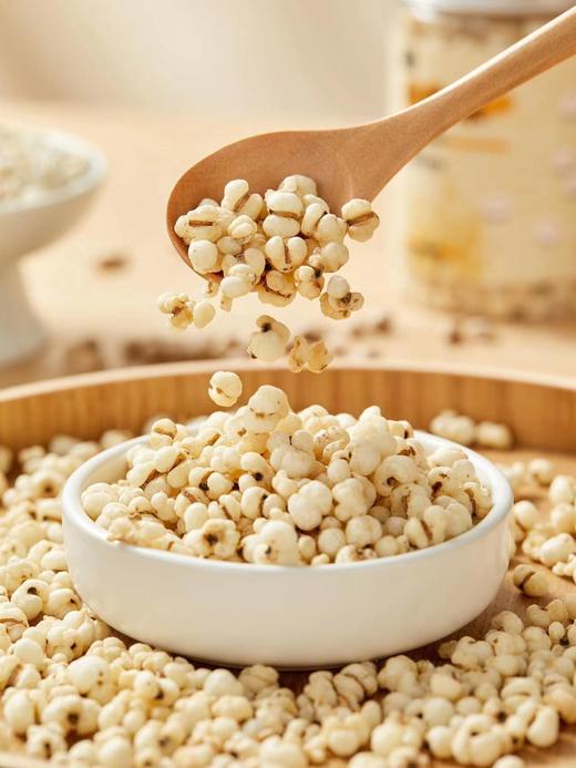 【果然U品炒薏米】😍直接嚼着吃的“爆米花”🔥炒薏米仁🌾💦无油干炒💥😋 酥酥脆脆💥好吃 🌾 商品图5