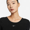 【小码特惠】Nike/耐克女装紧身大圆领低背短袖细罗纹上衣夏季新款修身T恤FN3665-010 商品缩略图2