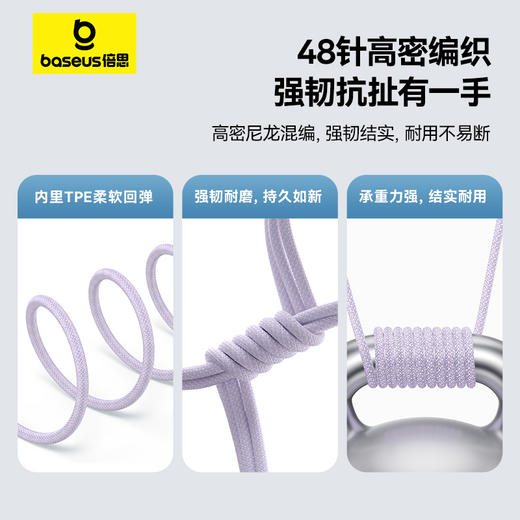 倍思 透明CD系列 快充数据线 Type-C to Type-C 100W 商品图5