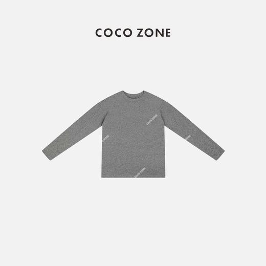 COCO ZONE百搭圆领休闲纯色T恤显瘦长袖打底衫24C10044 商品图0