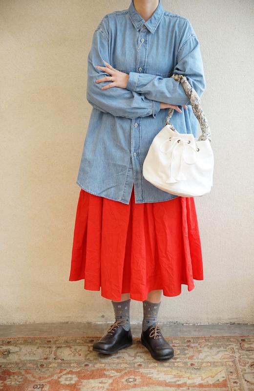 apuntob褶皱肌理棉半裙 商品图10