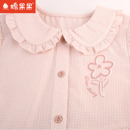 棉果果夏季新品女童翻领连衣裙M222701224252 商品图2