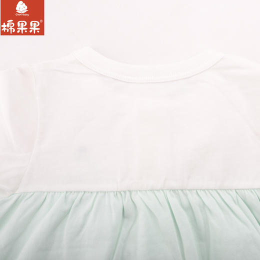 棉果果夏季新品5A抗菌纯棉对开连体衣M211722224379 商品图3