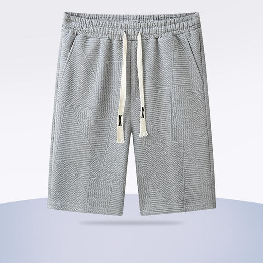 【新款DBJ】大依优型大码五分裤大号裤子弹力透气加肥加大夏季松紧腰宽松运动短裤沙滩裤 商品图0