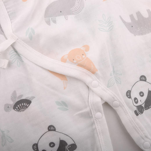 棉果果夏季新品3A抗菌纱布蝴蝶连体衣M201726224382 商品图3