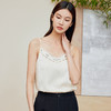 玳莎印花蕾丝拼接真丝吊带背心女2024夏季新款V领无袖内搭打底上衣  EB31003 商品缩略图0