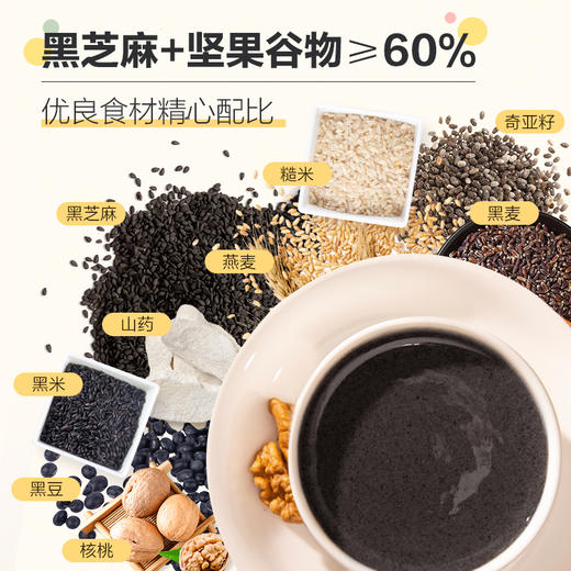 南方黑芝麻核桃黑豆粉600g无添加蔗糖营养早餐冲泡即食大罐装送勺子 商品图1